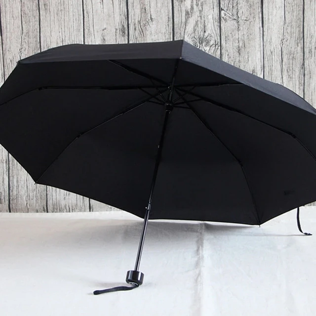 Fekete Koponya Kiváló Minőségű Designer Barkács Személyiség Esernyő Eső Férfi Autó Szélálló Esernyőkhöz - Image 3