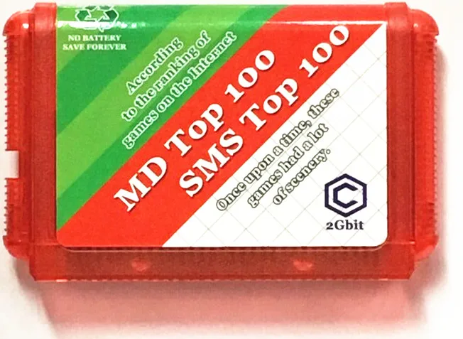 Новинка; Лидер продаж 2G карточная игра 200in1 для sega Megadrive игровая консоль 100 Топ MD-игры+ 100 Топ мастер Системы игры NTSC Версия - Цвет: Clear Red JP