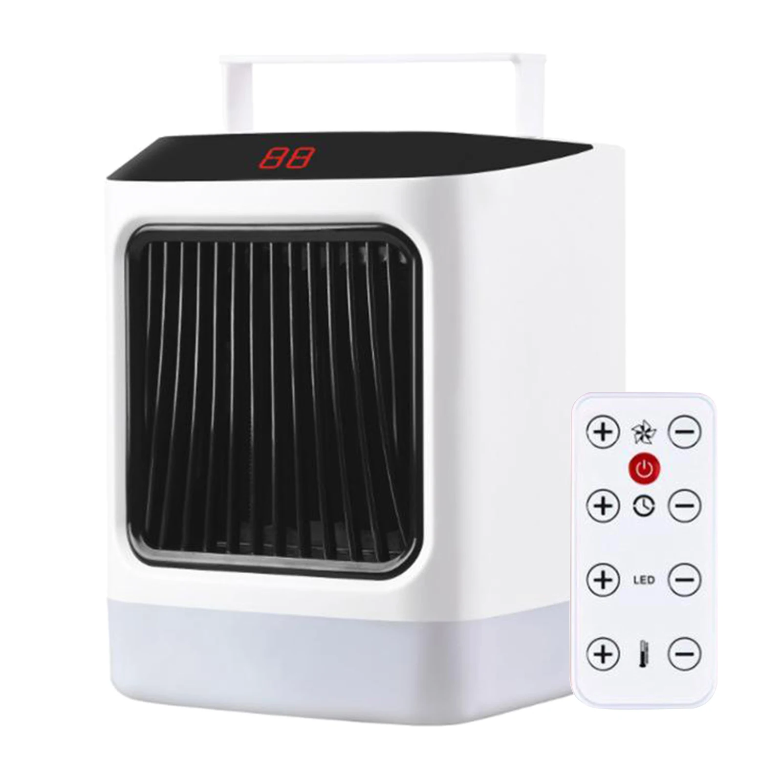 800W Portable Electric Ceramic Quiet Space Heater Fan Thermostat Fast Heating