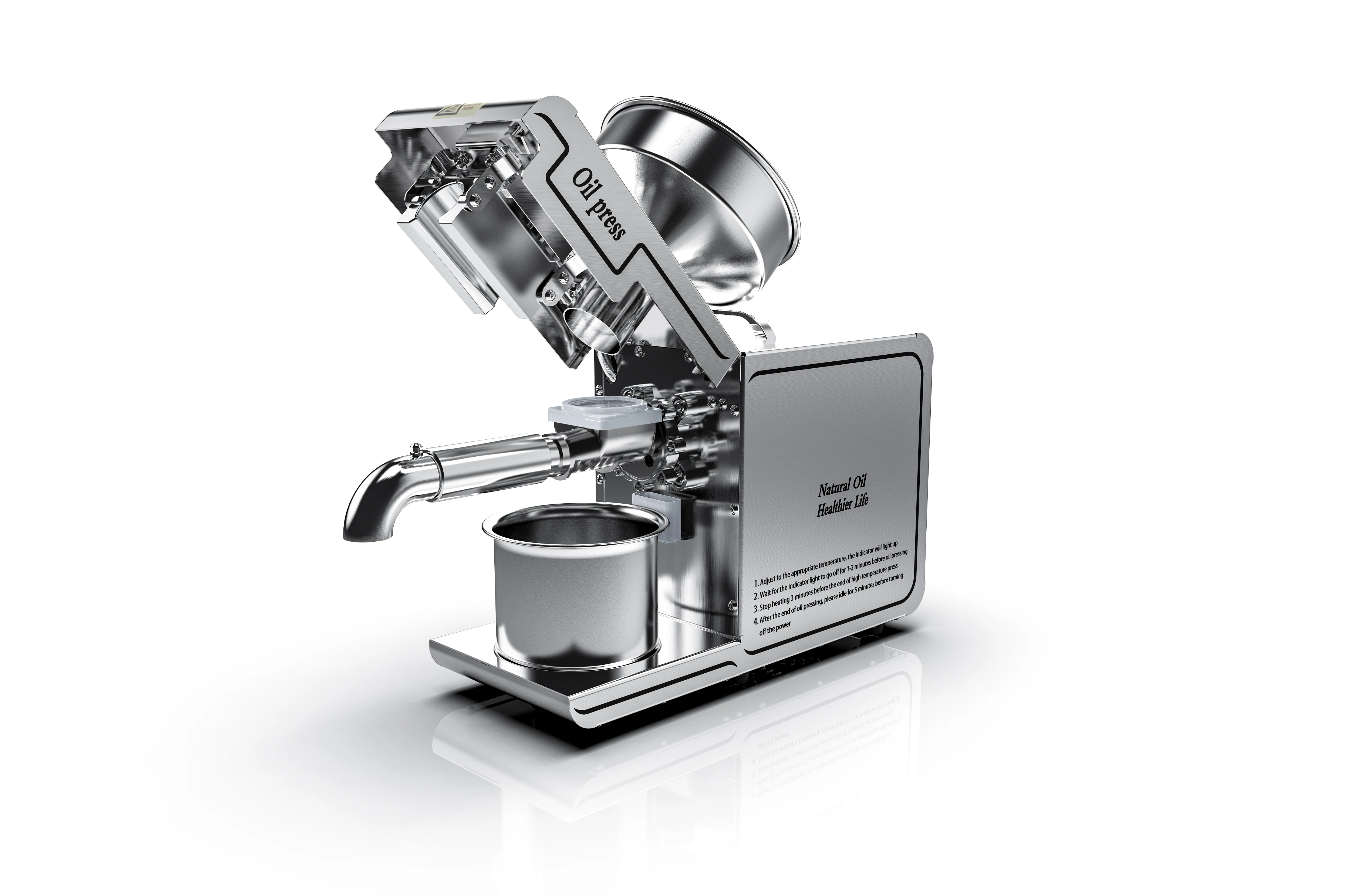 Máquina de prensado de aceite casero de 220V/110V, prensa en frío