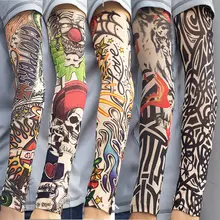 

Outdoor Cycling 3D Tattoo Printed Arm Sleeves Sun Protection Bike Basketball Compression Arm Warmers Ridding Cuff Sleeves