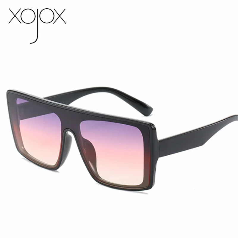 

XojoX Square Sunglasses Women Fashion One piece Oversized Sun Glasses Ladies Gradient Lens Shades Eyeglasses Male UV400 Goggles