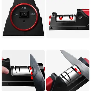 

Electric diamond sharpener, European plug, high-quality kitchen knife sharpener automatically new