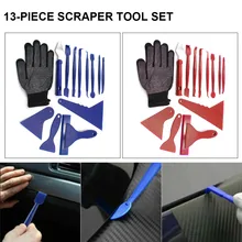 

13pcs Car Vinyl Window Tint Film Tool Kit Car Wrapping Tool with Squeegee Scraper Cutter Gloves Car Styling Accessories