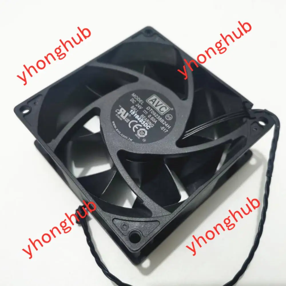 Вентилятор для сервера AVC DT09238B24H 517 DC 24V 0.60A 90x90x38 мм|square fan|server fandc 24v fan |