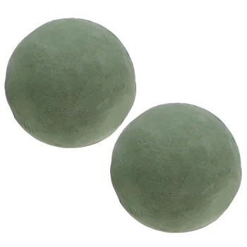 

2PCS Easy to Use Good Quality Green Flower Foam Ball Flower Arrangement Foam Floral Foam Sphere for Artist Wedding Florist Decor