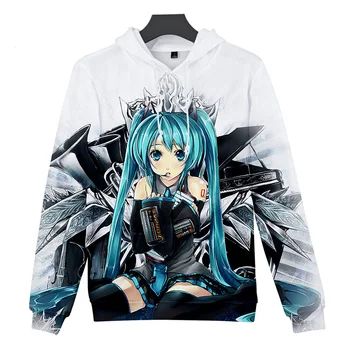 

WAMNI VOCALOID Hatsune Miku Hoodies Sweatshirts For Men and Women hoodie Kawaii Anime Pullover Unisex Costume Tracksuit