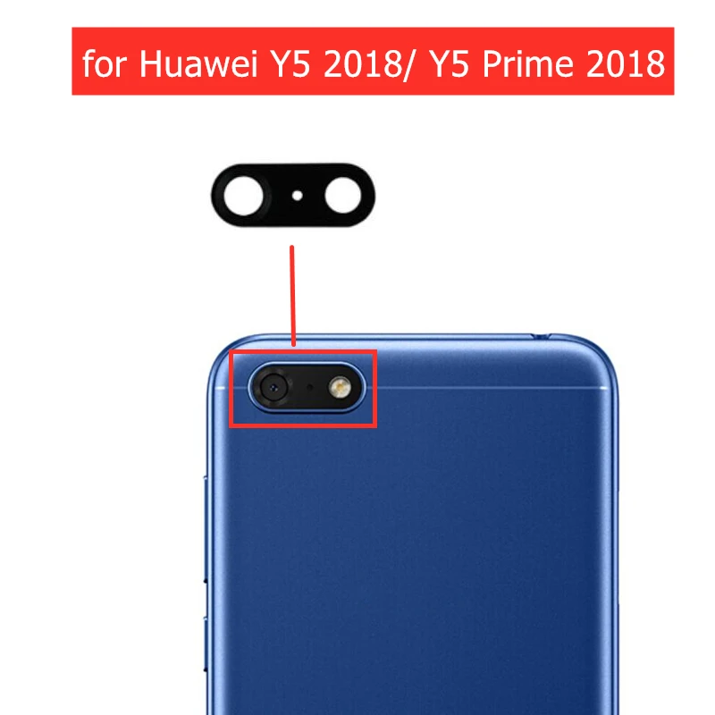 Стеклянные линзы для задней камеры Huawei Y5 2018/ Prime 2018 стекло с клеем 3M запасные части