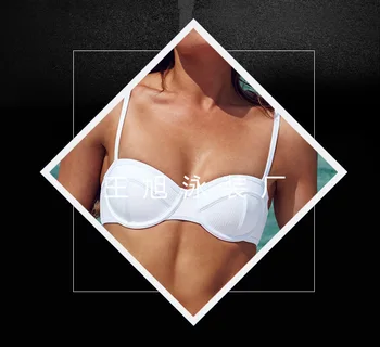 

New Fast-selling Full-Explosive Ball-colored T-cup Sexy Hidden Swimwear for Foreign Trade
