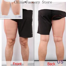 Полный Силиконовый крепкий усилитель бедер формирователь одежда 3 см толщина ноги оболочка для мужчин s боди формирователь купальник для мужчин