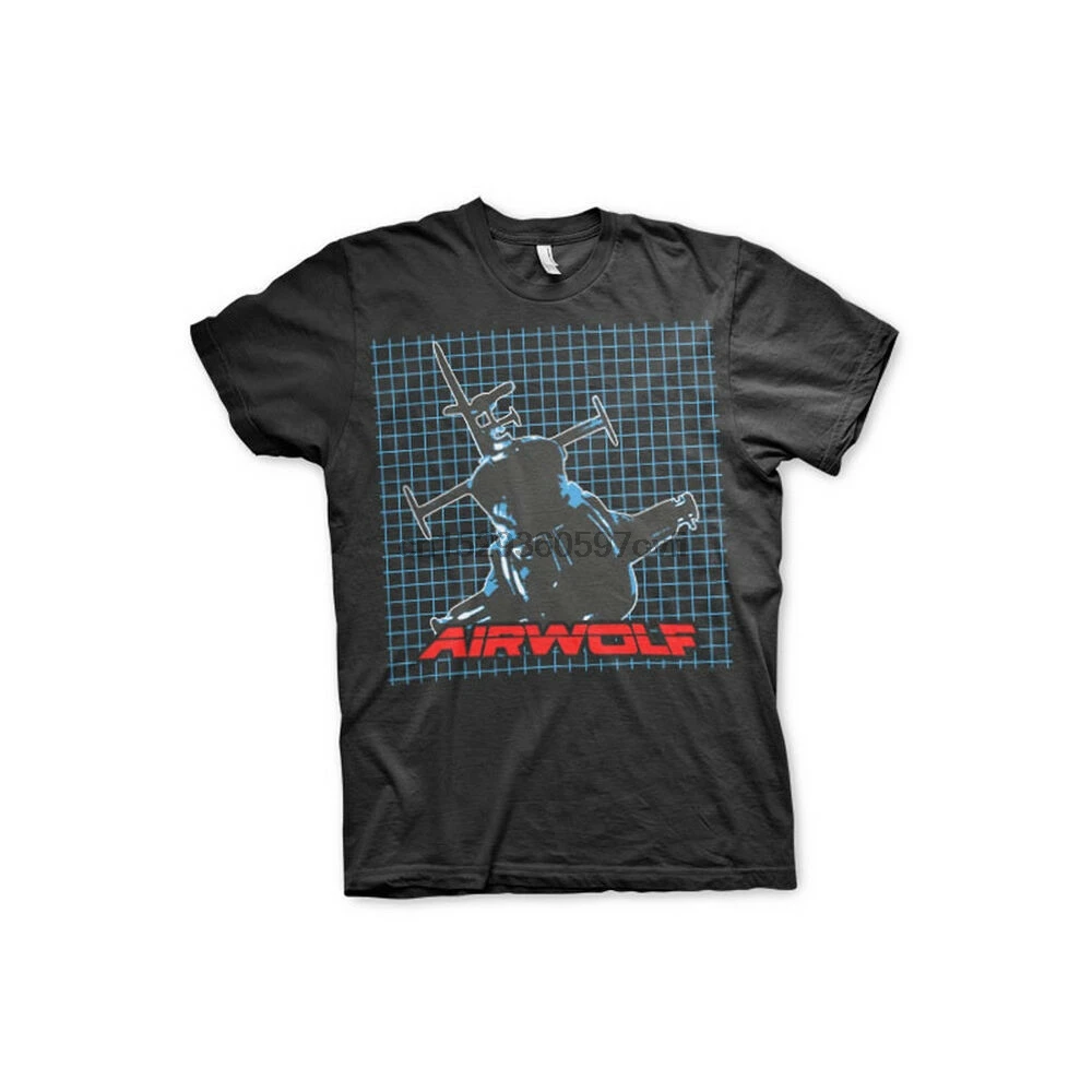 Официальная Лицензия Airwolf- Airwolf узор Мужская футболка S-XXL различных размеров |