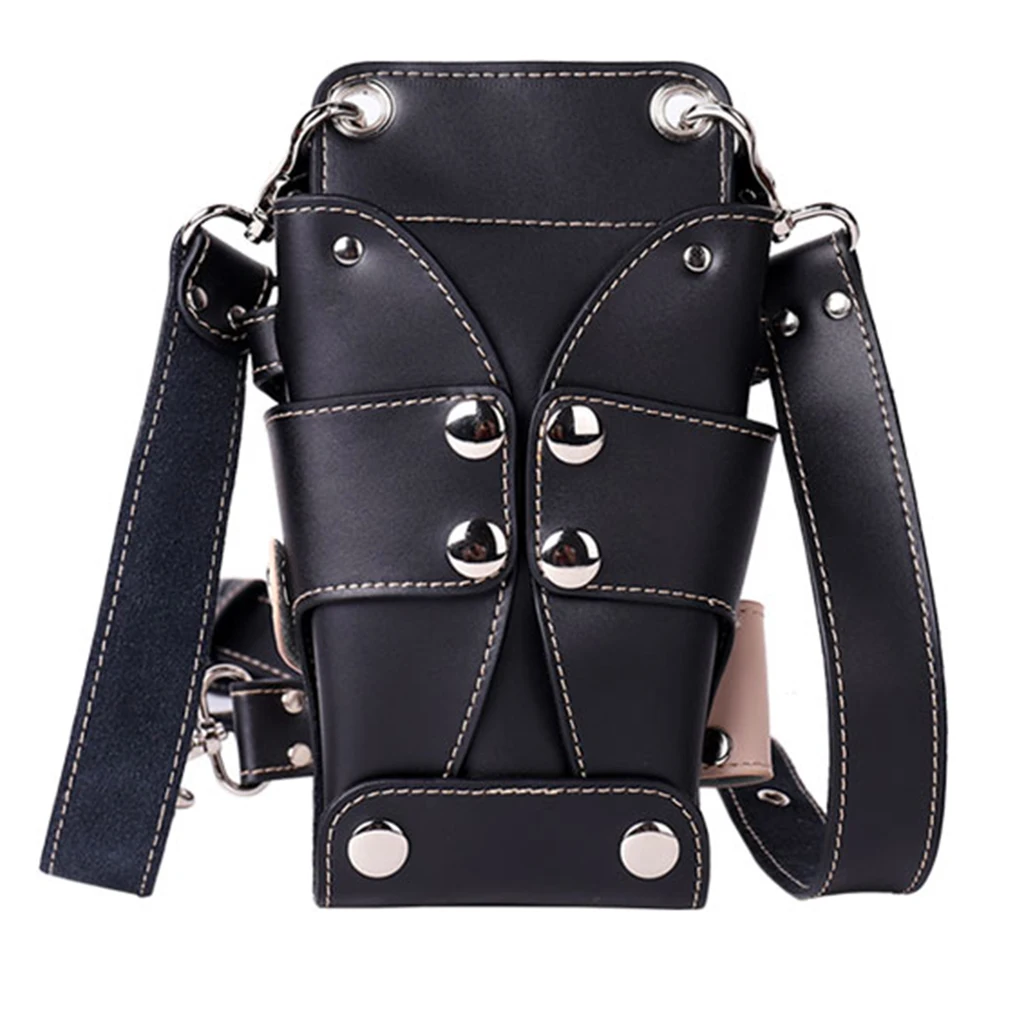 Scissor Pouch Holster with Belt for Hairdressers, Salon Hair Stylist Barber Scissors Shear Hairdressing Waist Holder Case Bag