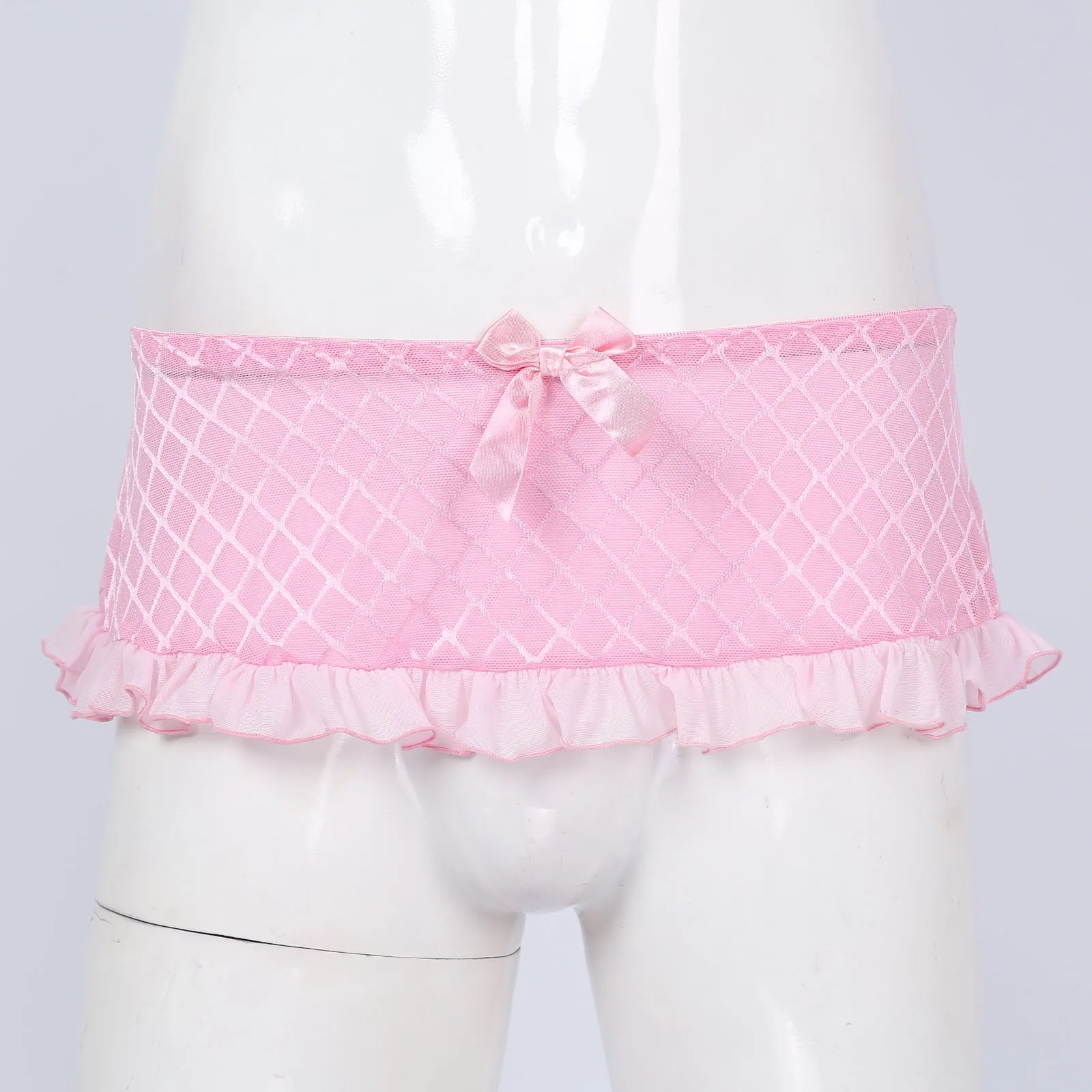 Men Lace G-String Thong Underwear Lingerie Top Sissy Pouch Bikini Briefs Panties