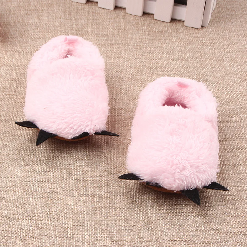 Koovan Children Home Shoes Winter Warm Stuffed Claws Out Shoes Baby Toddler Firstwalkers For Baby Boys Girls Lovely Slipper