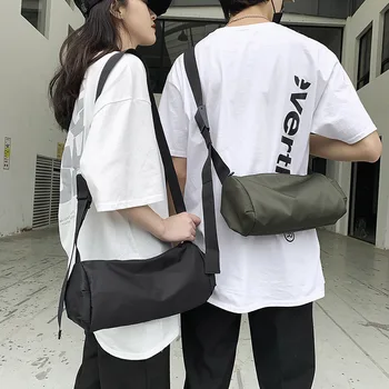 

Harajuku Wind Korean Wave Cool Simple Casual Shoulder Bag Machine Vehicle Series Cylinder Versatile Shoulder Support Bag