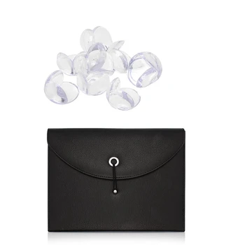 

10Pcs New Child Baby Safe Silicone Protector Table Corner Edge Protection Cover & 1pcs 13 Pockets Office A4 Document Accordion B