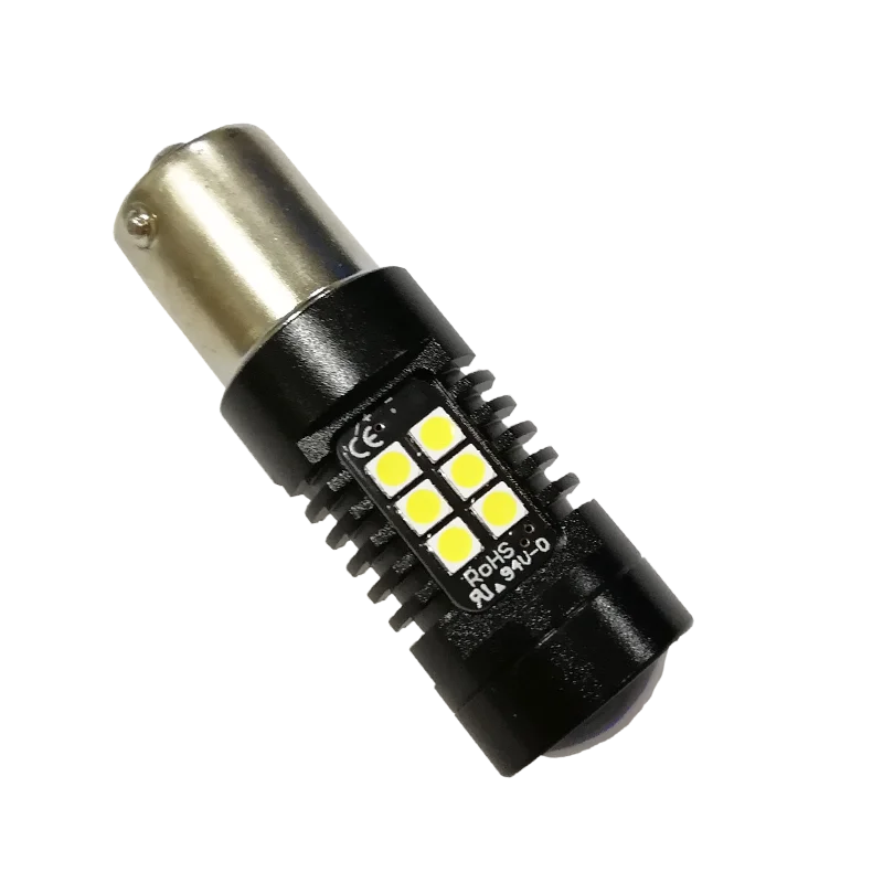 10 шт. 1156 BA15S 1157 BAY15D 21led 3030 Автомобильные светодиодные поворотные парковочные сигнальные огни, тормозные задние лампы, автомобильные задние лампы заднего хода, DC 12 V-24 V - Испускаемый цвет: 1156 black housing