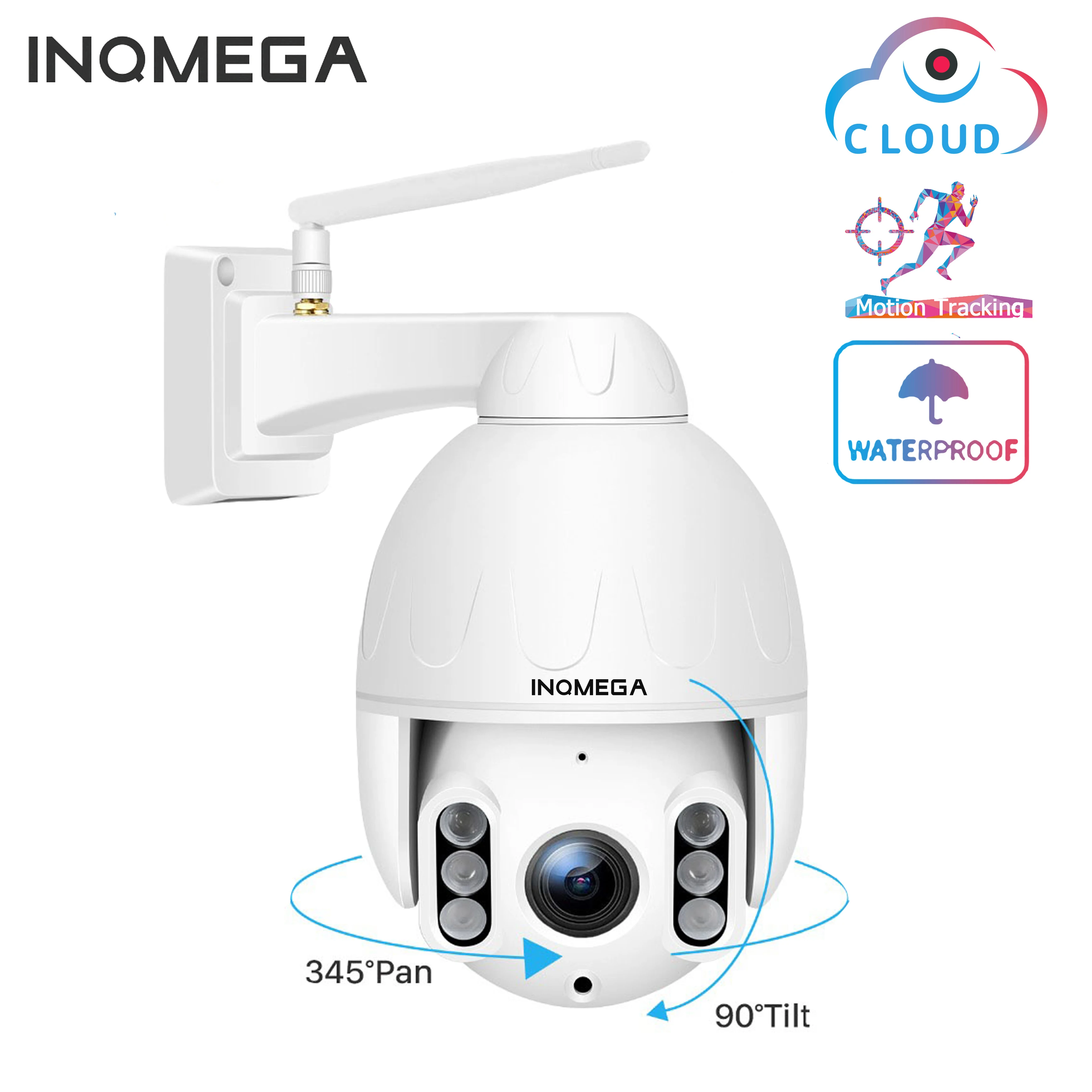

1080P PTZ IP Dome Camera Auto Tracking Speed WiFi Wireless CCTV Camera Outdoor Security Surveillance Waterproof Camera