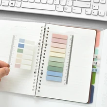 10/20 folhas pet planner adesivos índice abas marcador de página notas pegajosas marcador