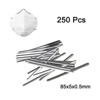 

250Pcs Mask Nose Wire for Face Mask Hot Melt Adhesive Tape Nose Bridge Strip Wire for Face Mask Gum Bridge Aluminum