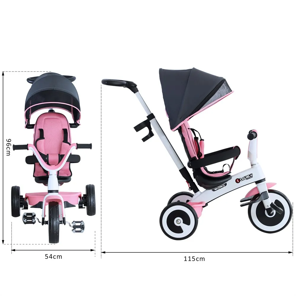 HOMCOM-Triciclo-Beb-Plegable-4-en-1 