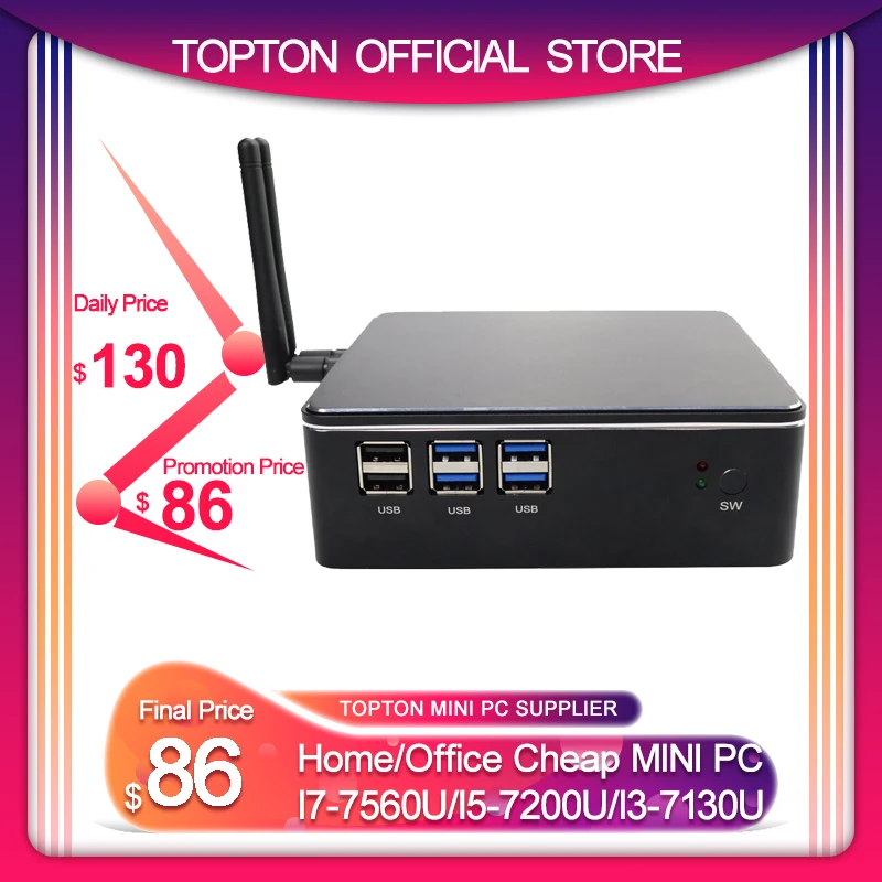 Настольные компьютеры мини ПК Intel Core i7 7567U i5 6287U i3 7167U Iris Plus графика Windows 10 Nuc Linux HDMI VGA