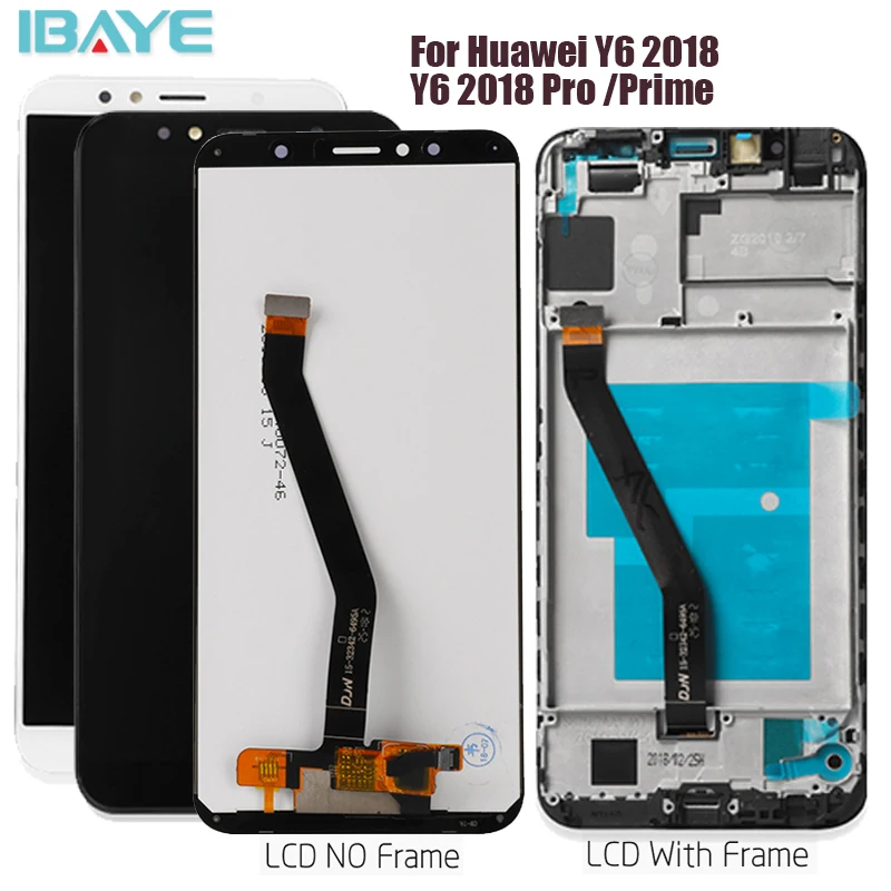 Для huawei Y6 2018 ATU-L21 ATU-LX3 ATU-L31 L11 L22 L42 ЖК-дисплей Дисплей Сенсорный экран Рамка для Prime |