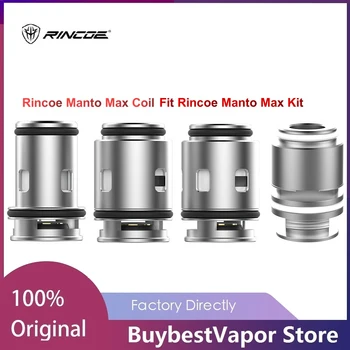 

3pcs/1pc Original Rincoe Manto Max Coil Fit Rincoe Manto Max Pod/Kit & RBA Coil 1pc/pack Mesh Coils 3pcs/pack E-cigarette Core