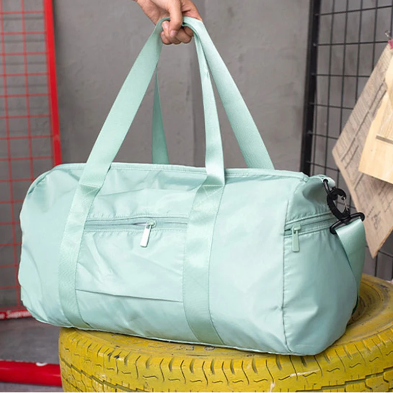 

2019 Men Women Travel Bag Yoga fitness Shoulder Portable Bag Dry and wet separation Organizer Hand shoe pouch duffel Bag