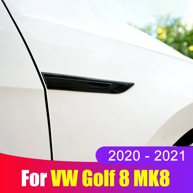 

For Volkswagen VW Golf 8 MK8 2020 2021 2022 Leaf Board Side Fender Stickers To Modify R Decorative Stickers Car Accessories