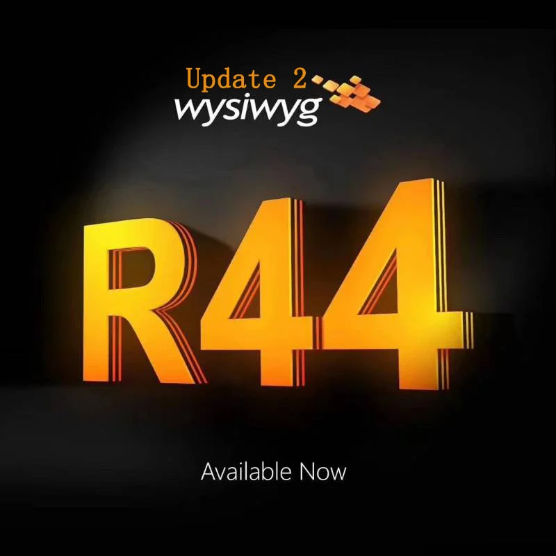 WYSIWYG Release 44 R44 preform dongle wysiwyg R44 arkaos realizzer timelord avolites ma 2 grandma 2 artnet DMX512 afbeelding