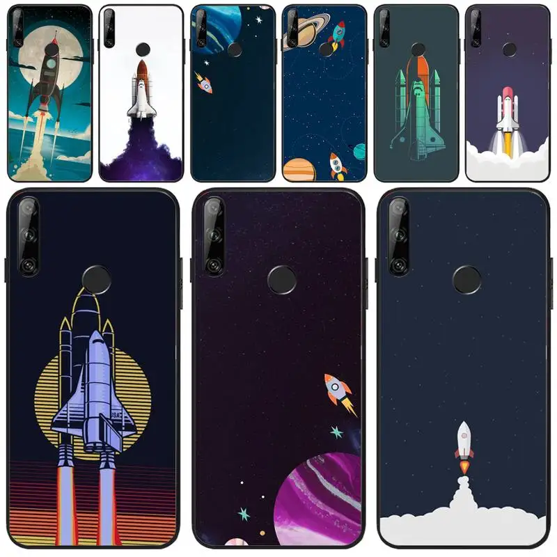

ByLoving outer space rocket Customer High Quality Phone Case For Huawei Y5 Y6 Y7 Y9 Prime Pro II 2019 2018