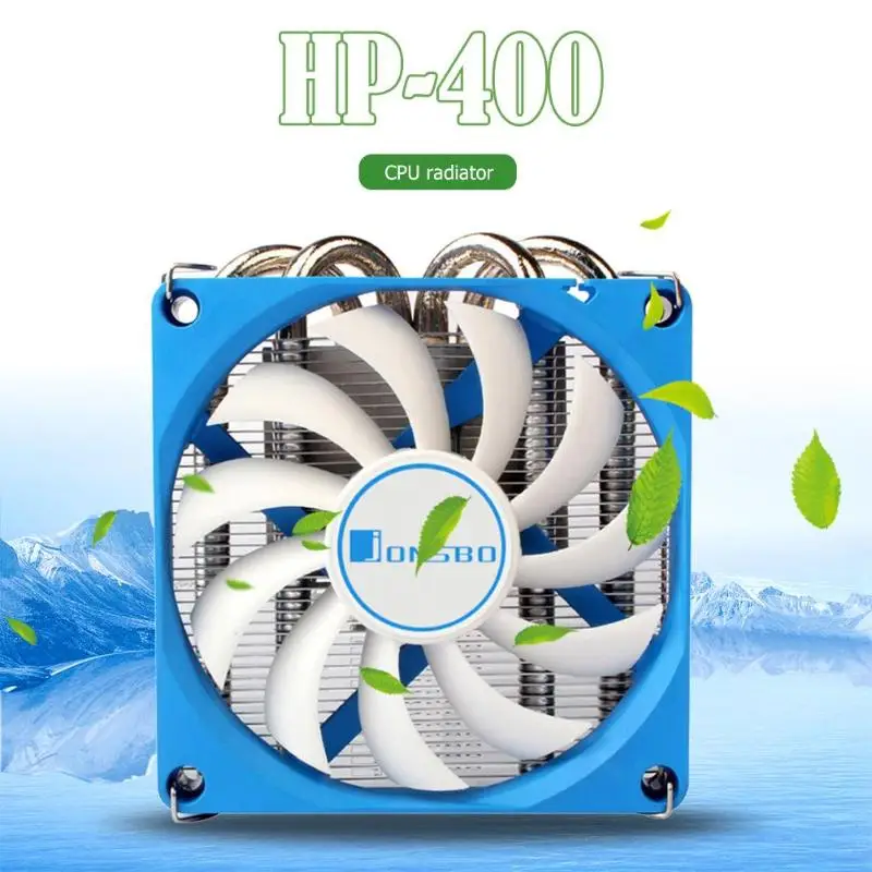 Jonsbo hp-400 cpu охлаждающий вентилятор 4 тепловые трубы радиатор для HTPC чехол все-в-одном компьютер ультра-тонкий процессор кулер