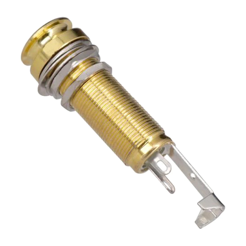 Durable Threaded Cylinder Output Jack Socket for Electric Guitar Bass 59mm