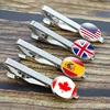 30 Countries National Flag Tie Clips Men Fashion Metal Necktie USA Flag Clip Pins Button Wedding Suit Accessories ► Photo 2/6