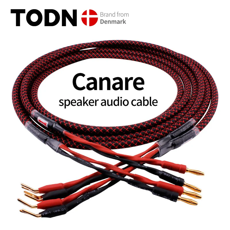 Canare L-4S8F 스피커 케이블 1 Pair OFC 오디오 케이블 HI-FI 하이 엔드 앰프 스피커 케이블 바나나 플러그 케이블