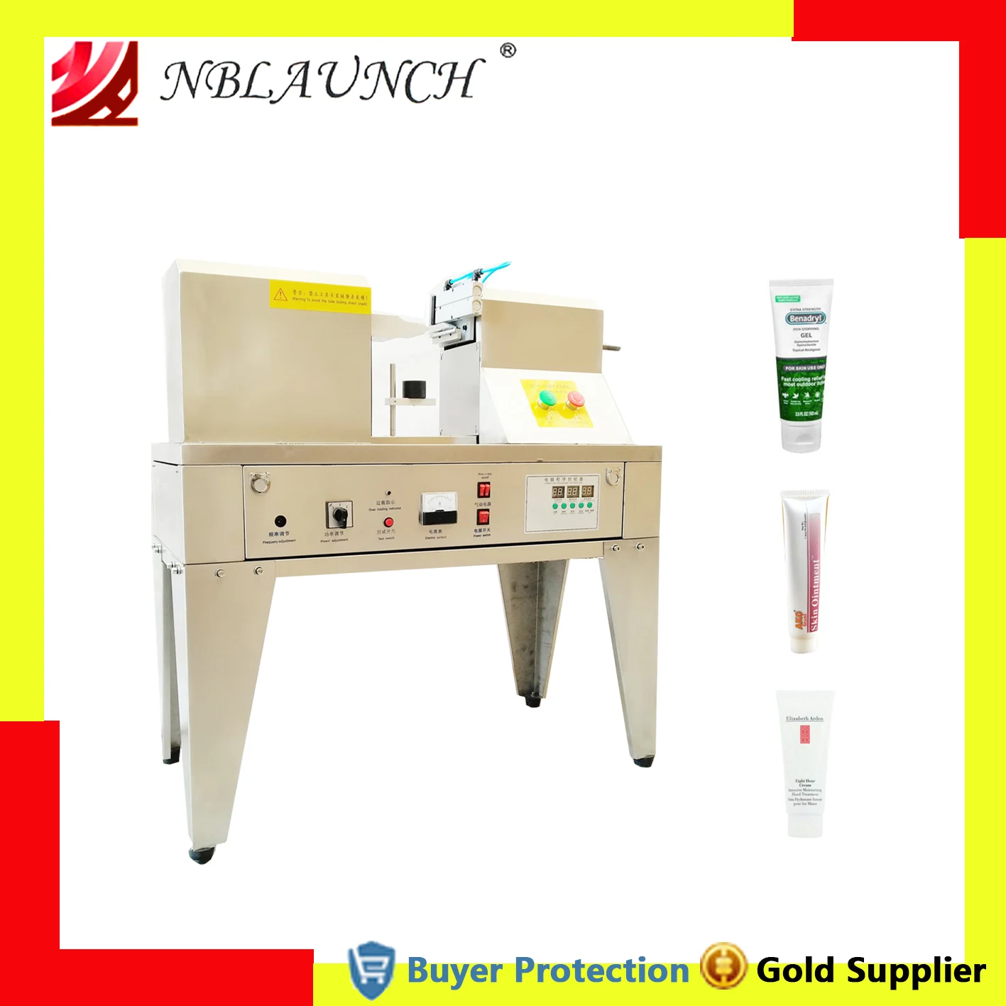 Ultrasonic Tube Tail Sealer Semi Auto Tube Sealing Machine Pipe Sealer