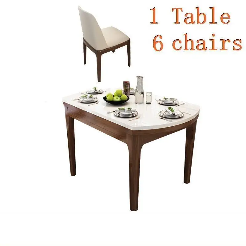 Mueble Dinning Eettafel Salle A Manger современный тафель таволо деревянный стол Comedor Bureau Mesa De Jantar обеденный стол - Цвет: Version M