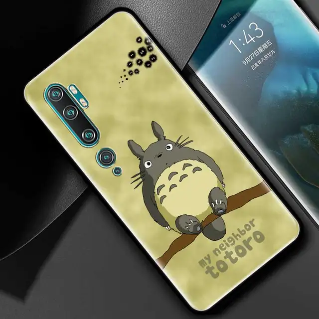Silicone Phone Case For Xiaomi Mi Poco X3 M3 M4 Pro X3 NFC 9T 10T Note 10 Lite Studio Ghibli Totoro Soft TPU Back Cover Coque B02