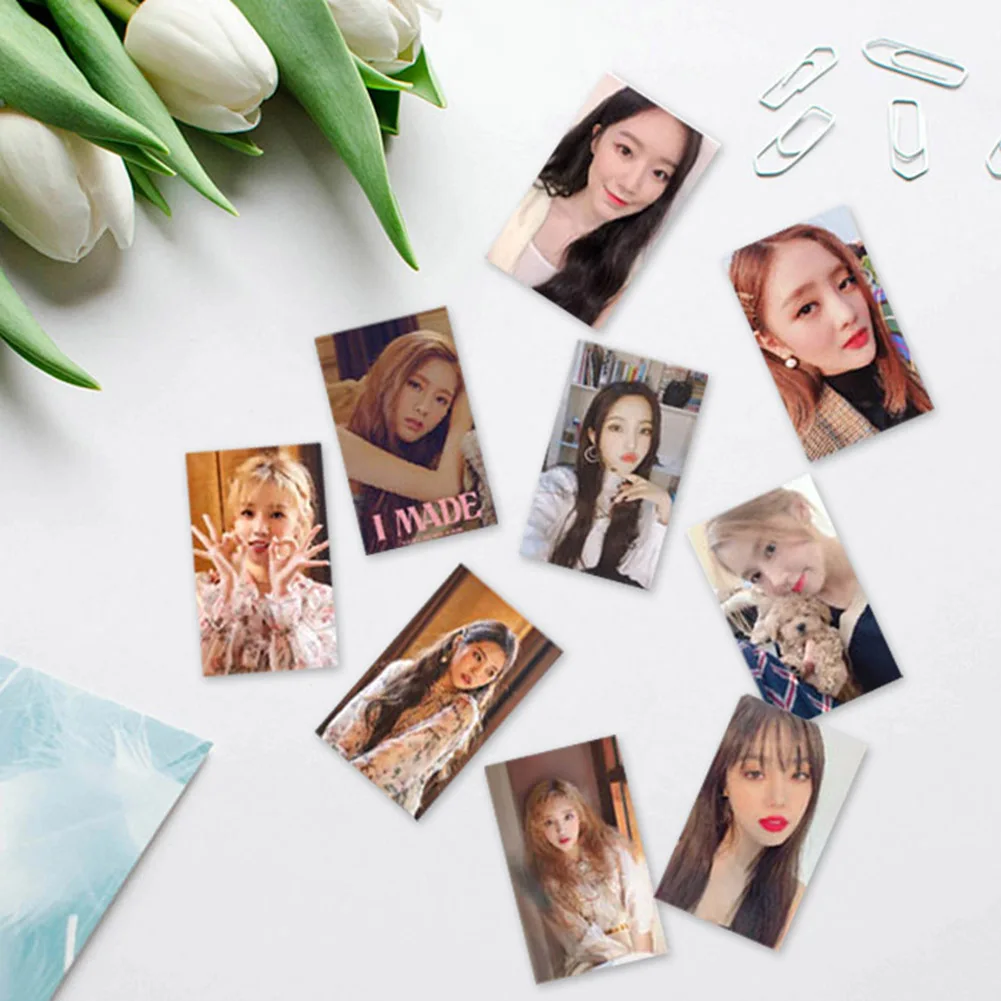 1 Набор KPOP GIDLE девушки команда альбом Senorita фото карты ПВХ карты самодельные ломо карты фотокарты