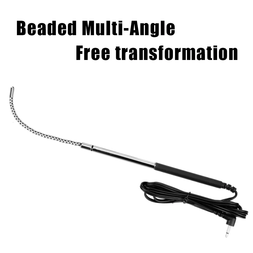 Electric Sex Toys 4/6mm Beads Urethral Sounding Sex Toys for Men Penis Plug Cock Dilator Electric Shock Bondage Set Male Masturbation Machine