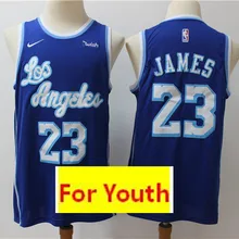Молодежная Лос-Анжелес#23 Леброн Джеймс#3 Энтони Дэвиса лейкерса Дети Нью-Джерси