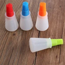 2 шт./лот, силиконовая щетка для масла с 70 мл, бутылка для масла, термостойкая щетка для гриля, барбекю, силиконовые инструменты для выпечки тортов