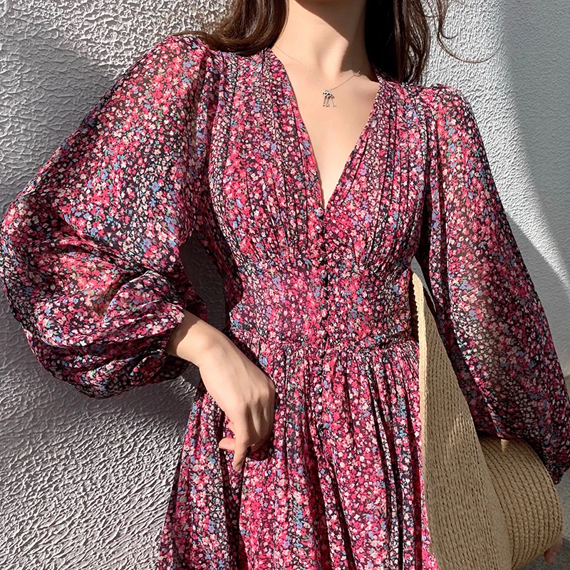 boho midi dress with sleeves