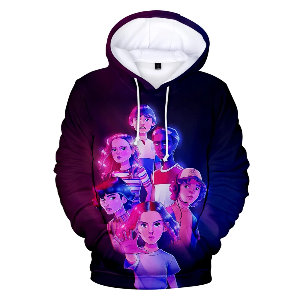 

2019 Hot Sale Stranger Things 3D Printed Hoodies Male Fashion Spring Fall Winter Harajuku Sweatshirt Stranger Things series Tops