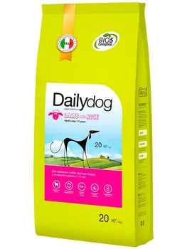 

DAILYDOG DAILYDOG ADULT LARGE BREED LAMB & RICE monobelkovy for adult dogs of large breeds with lamb and rice