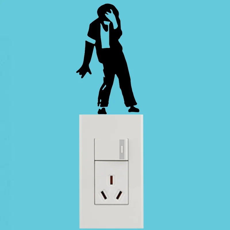Фото Майкла Джексона Оформление интерьера черный цвет 7SS0071|wall sticker|funny wall stickerstickers