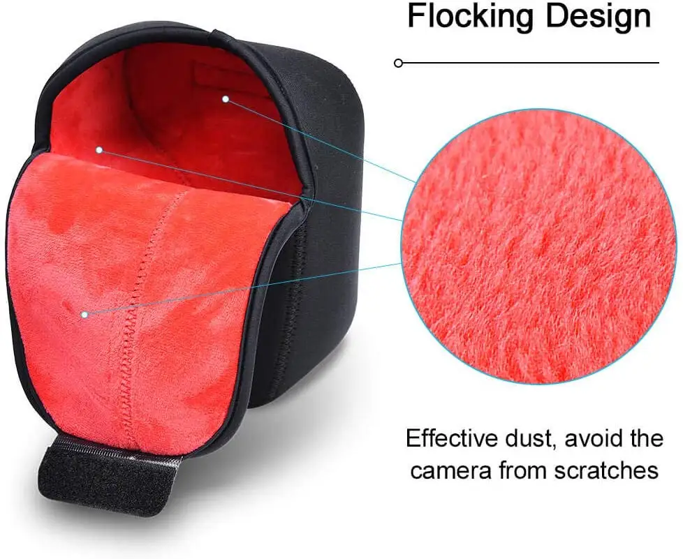 Neoprene Camera Bag Sleeve - Protective Inner Case for DSLR and Mirrorless Cameras