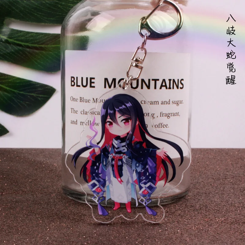 Onmyoji акриловый брелок для мужчин и женщин пары кольцо ключей с подвеской из