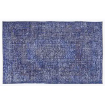 

Handmade Blue Vintage Overdyed Turkish Area Rug 168x270 Cm-5'6''X8'10''